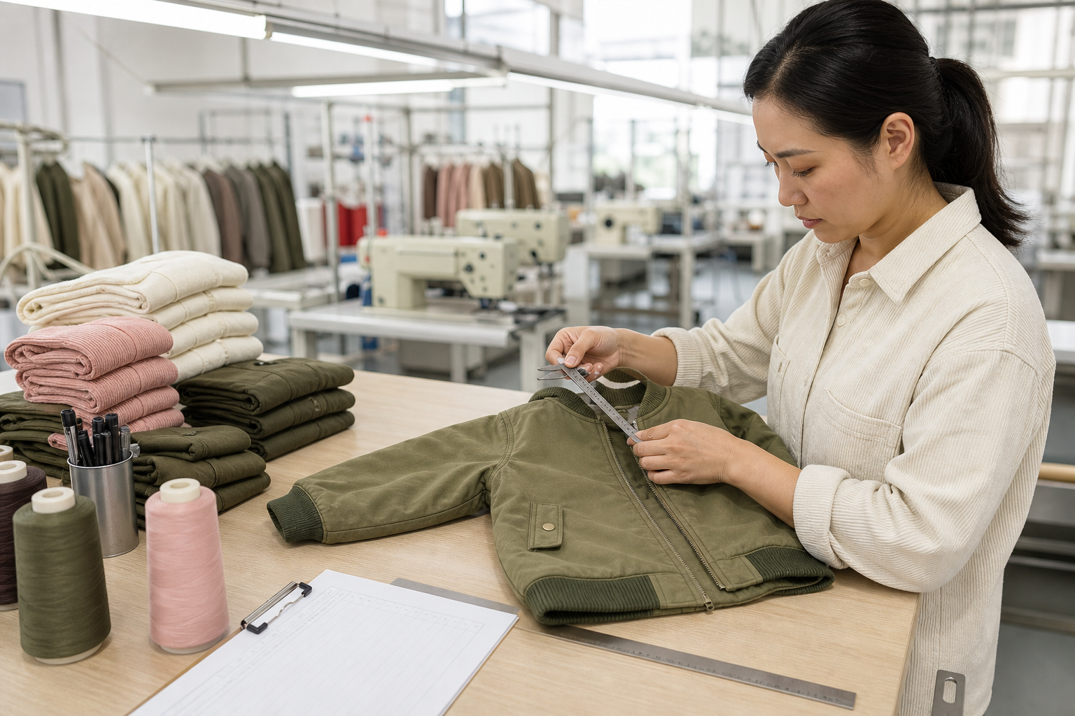 Children's clothing factory quality inspection