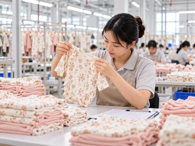Illustration of garment quality inspection